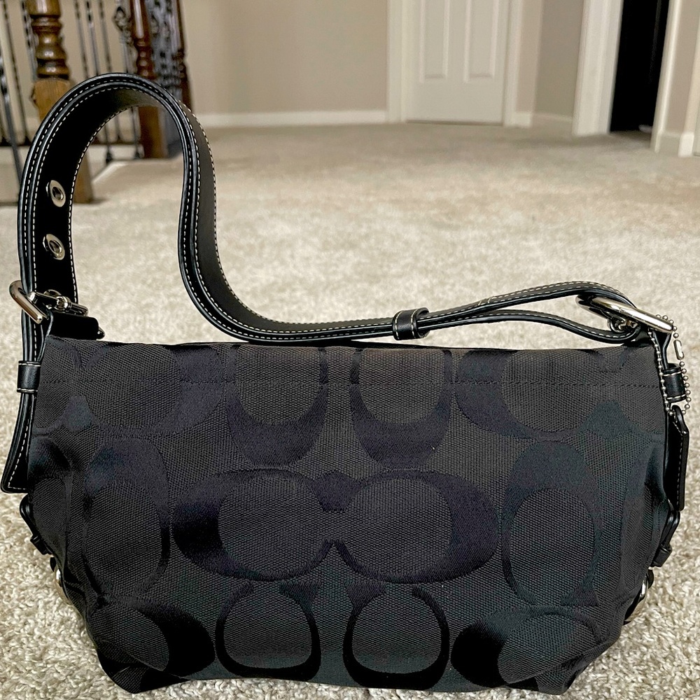 Small black Coach shoulder bag